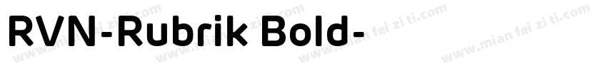 RVN-Rubrik Bold字体转换